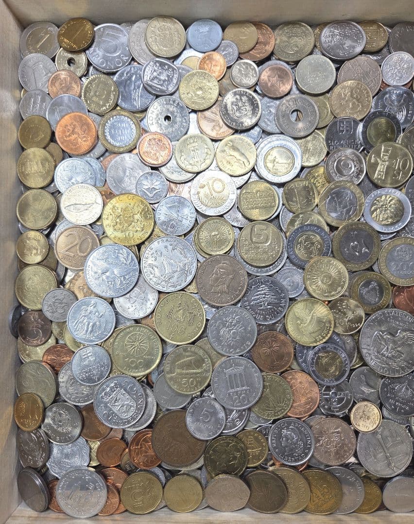確認用　古銭　外国　　海外　外貨　旧硬貨　近代貨幣　まとめ　銅貨　銭