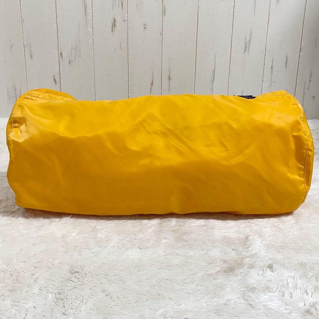 PORTER ポーター ボストンバッグ ドラム型 ナイロン イエロー 2Way