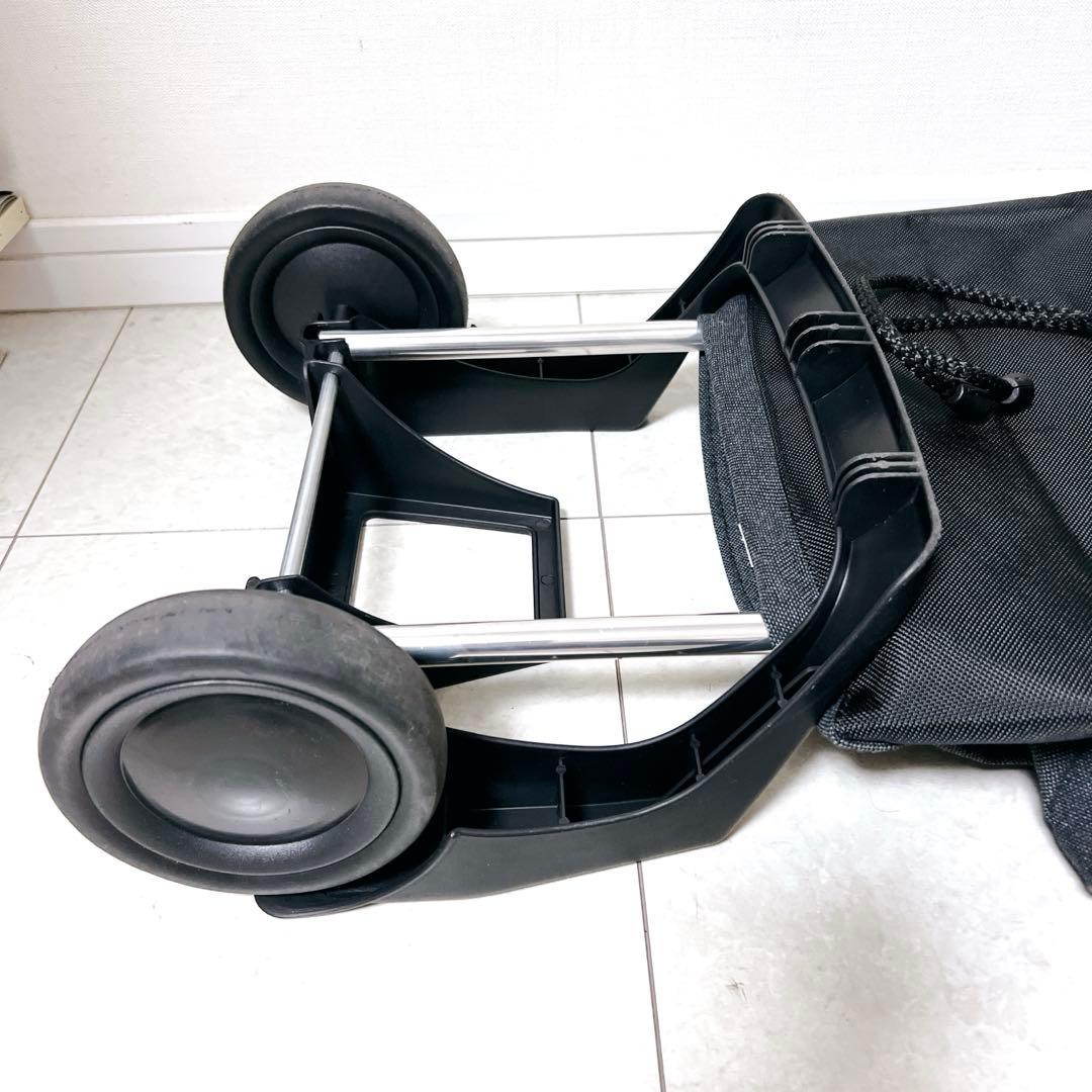 美品✨ROLSER ロルサー　折畳み　ショッピングカート ツイードGY 36L