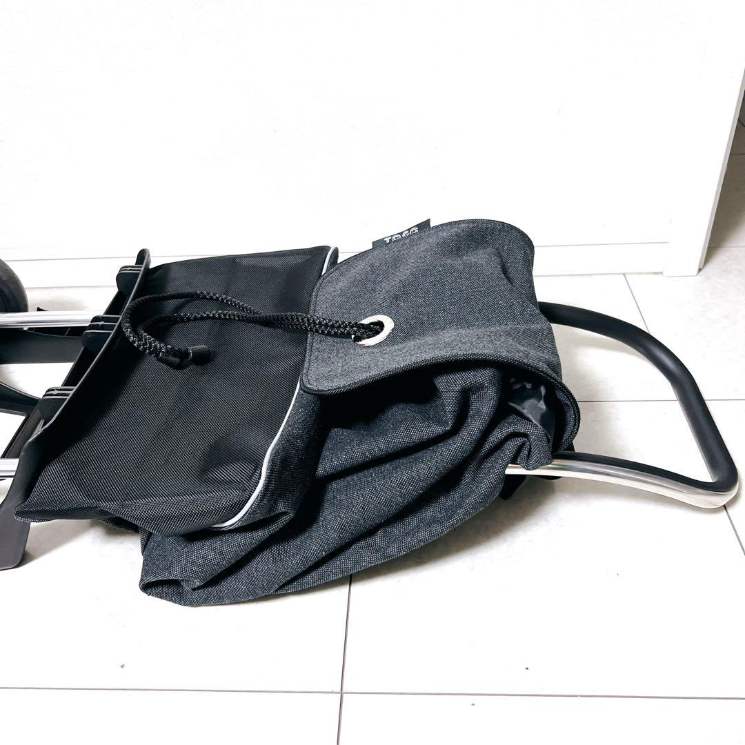 美品✨ROLSER ロルサー　折畳み　ショッピングカート ツイードGY 36L