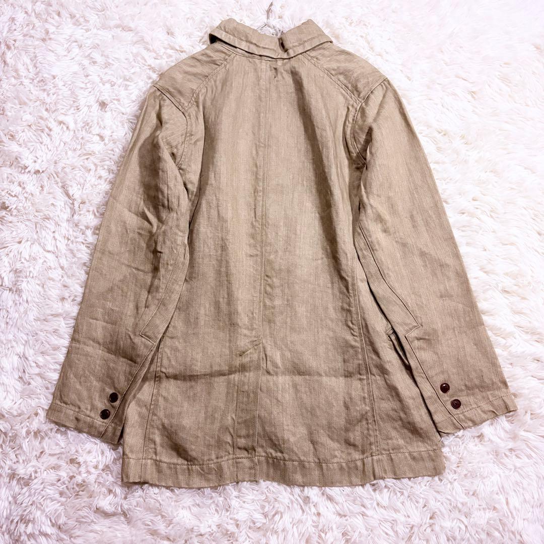 6171 タグ付き ジャンゴアトゥール リネン ジャケット S
