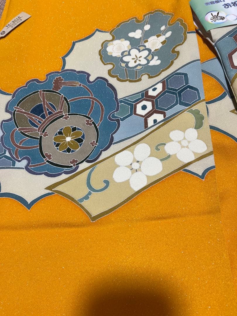 お宮参り　正絹　手書き男の子　正祝い着　掛け着　長襦袢付