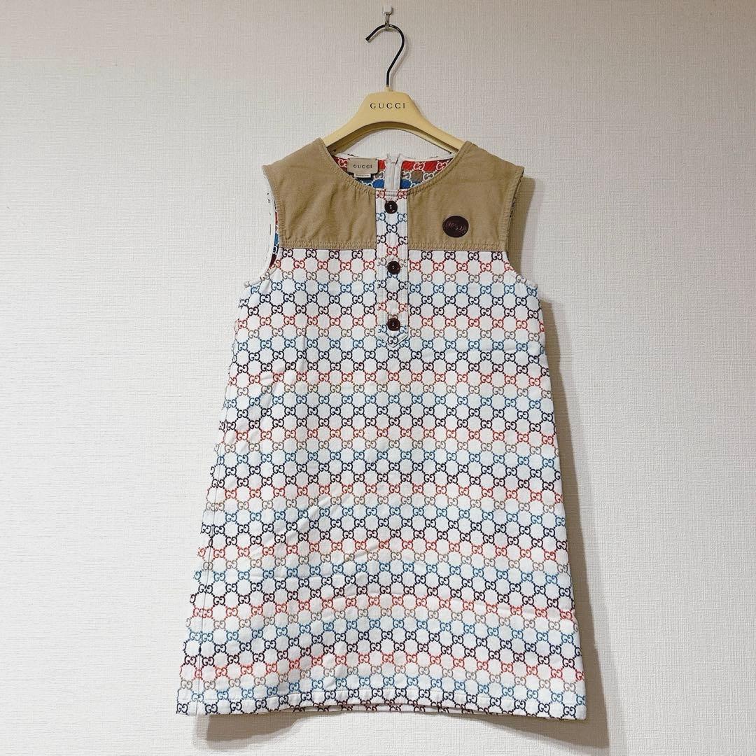 美品　GUCCI GG柄　150 キッズ ワンピース ノースリーブ