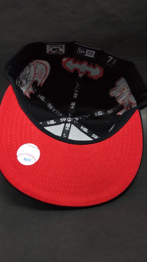 NEWERA59FIFTYNYヤンキースBATMANカスタムキャップブラック58