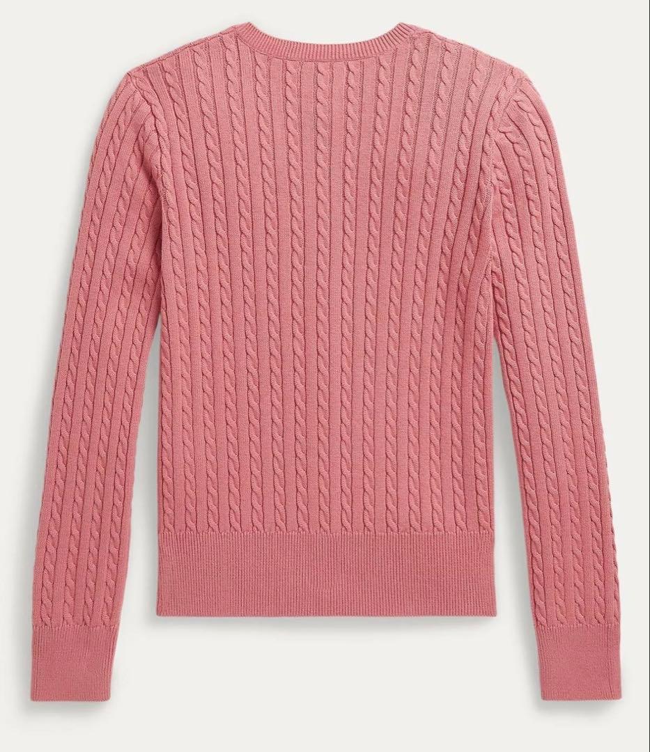 かえる様【新品】POLO RALPH LAUREN 希少ローズピンクカーディガン