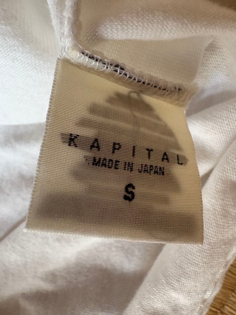 KAPITAL 天竺 クルーT ロゴ
