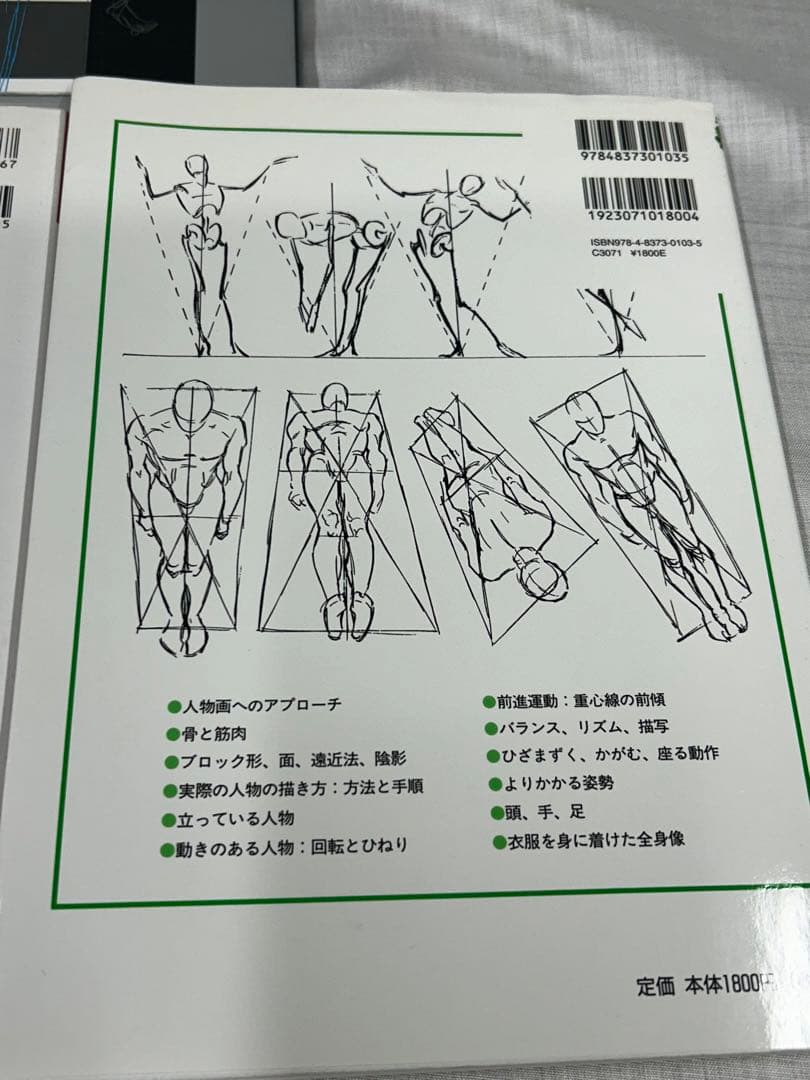 塗り絵　デッサン　テクニック　クロッキー　美術解剖学