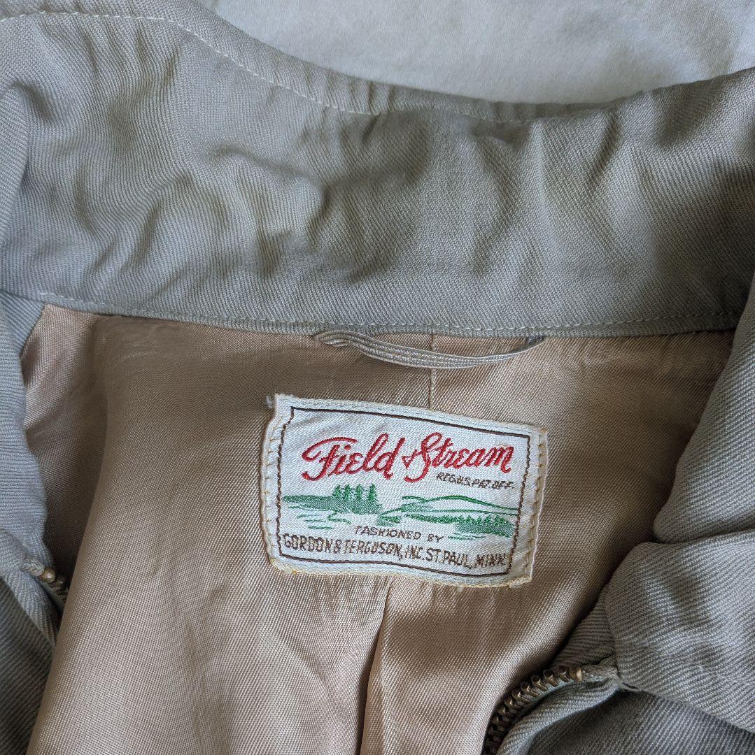 50s ヴィンテージ Field Stream ギャバジン ジャケット レーヨン