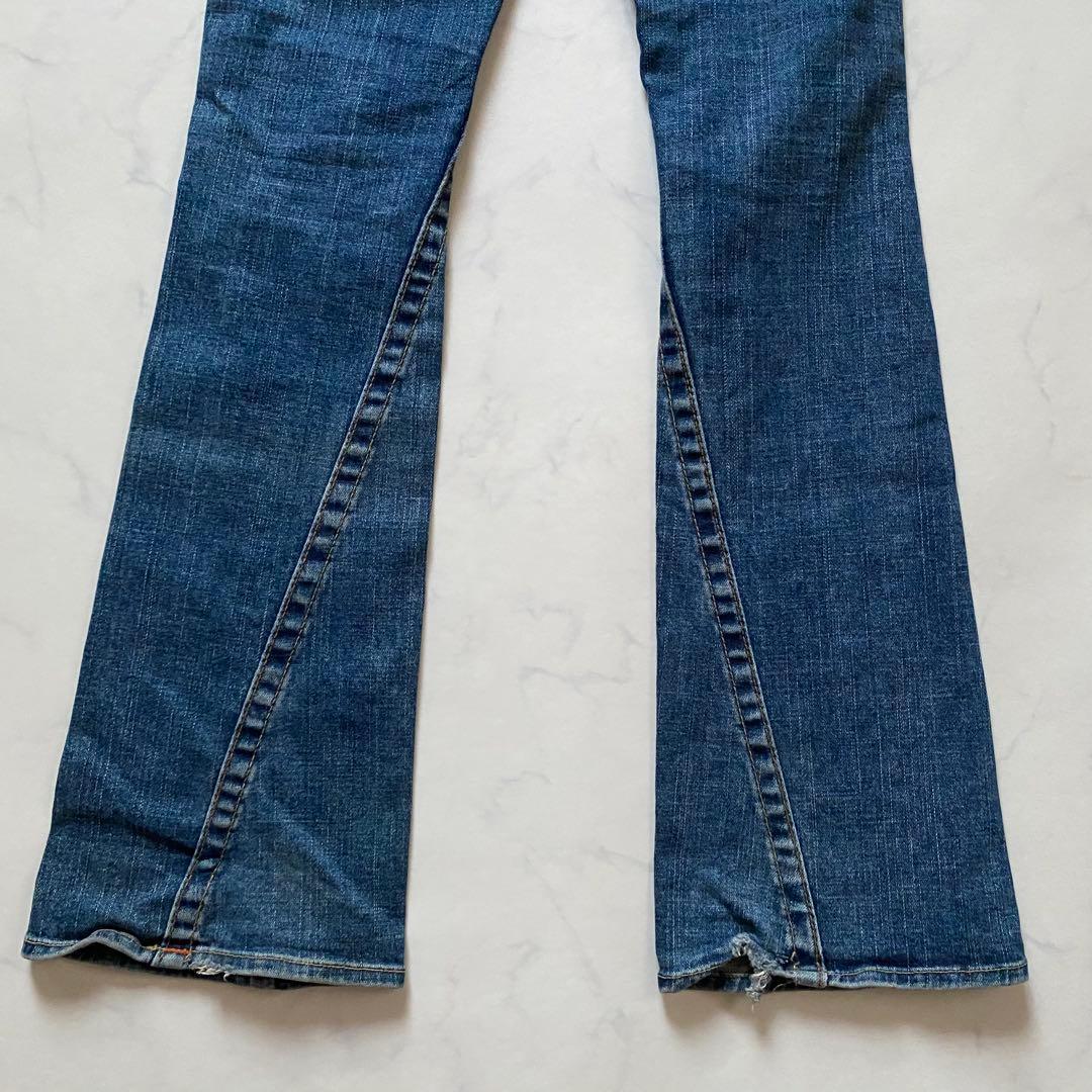 TRUE RELIGION USA製　26　ダメージデニムパンツ