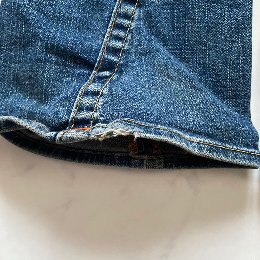TRUE RELIGION USA製　26　ダメージデニムパンツ