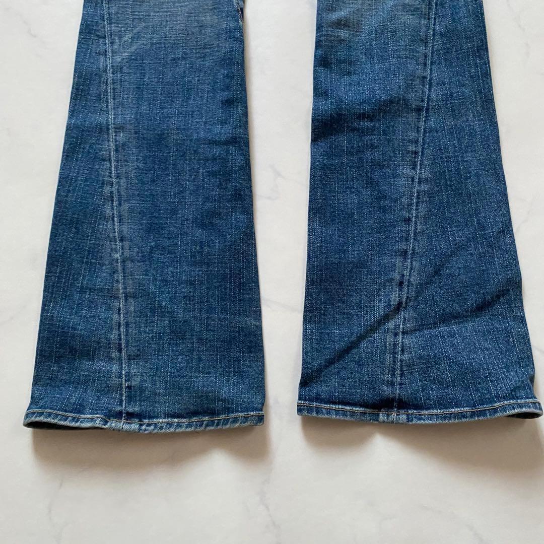 TRUE RELIGION USA製　26　ダメージデニムパンツ