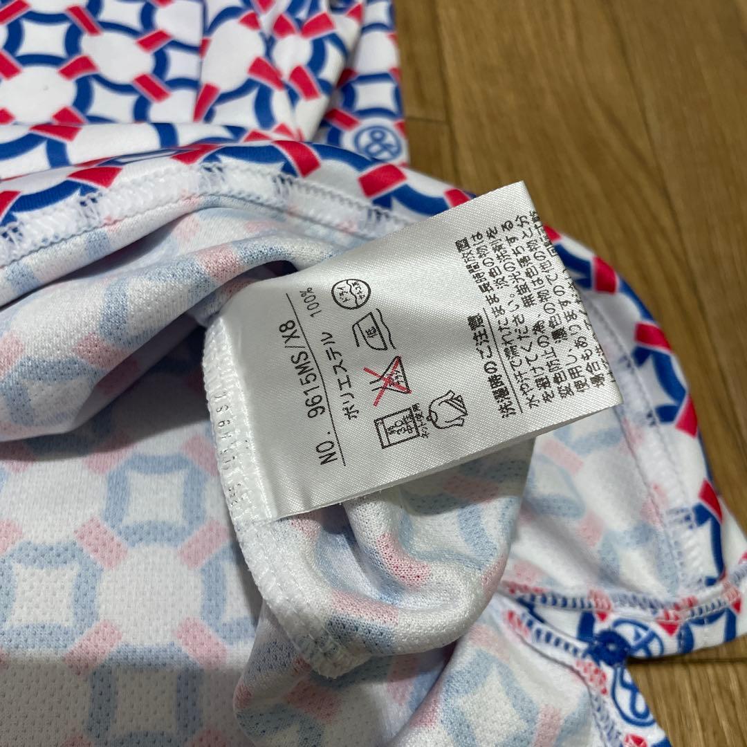 【LLサイズ】and per se アンパスィ 半袖ポロシャツ ストレッチ総柄
