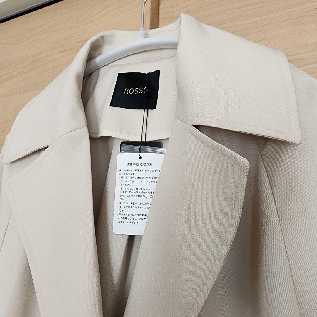 URBAN RESEARCH ROSSO/新品ロングガウンコートレンチ/エクリュ