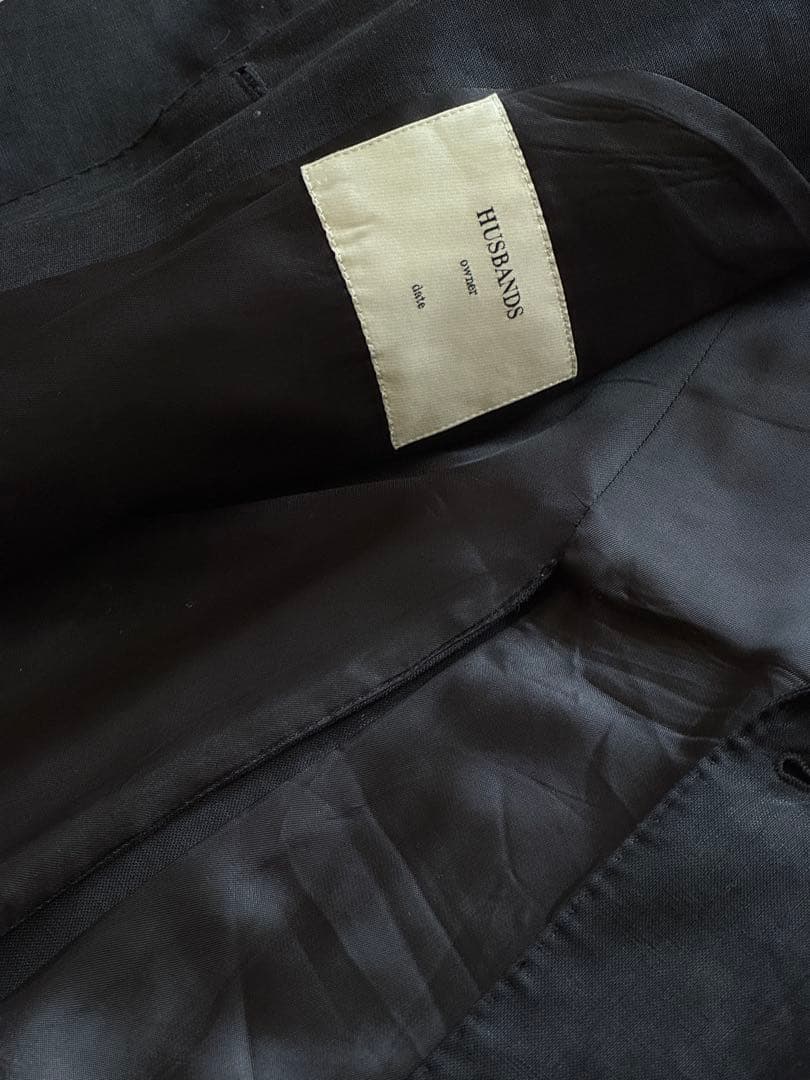 Husbands Paris ブラック　ダブルブレストジャケット