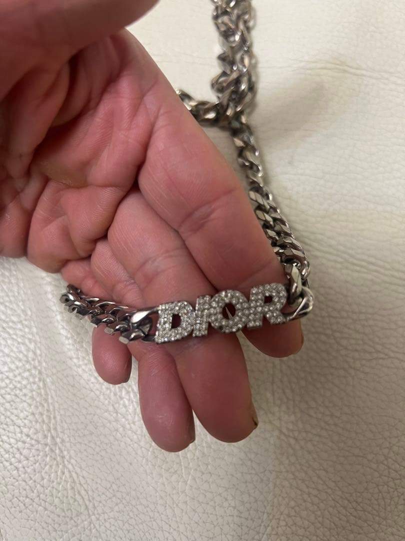 確実正規品　Dior シルバー チェーンネックレス