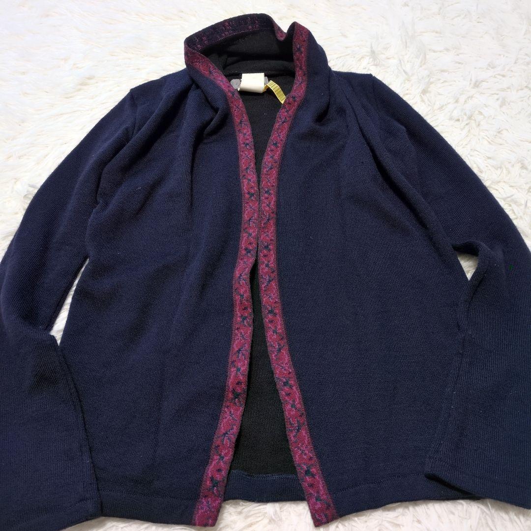 希少　Yohji Yamamoto　カーディガン　ウール　３