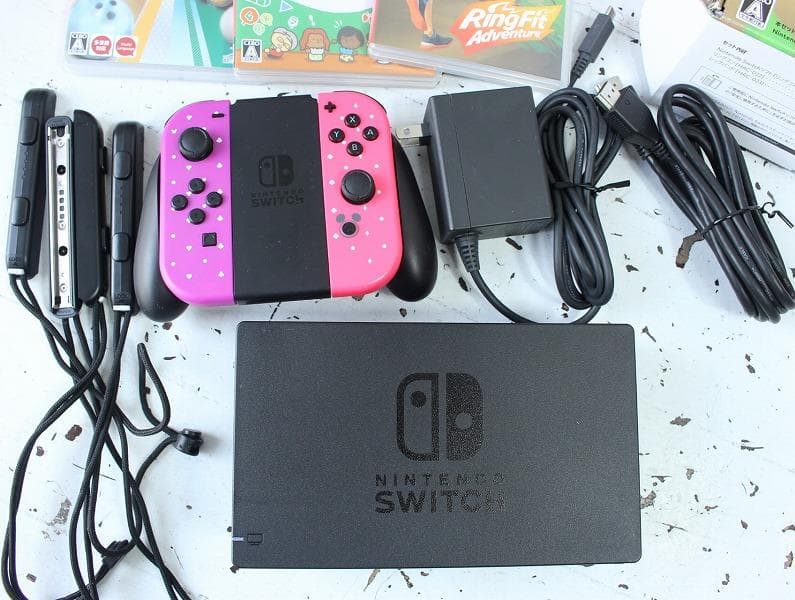 ニンテンドースイッチ ソフト3本 Joy-con4個付き