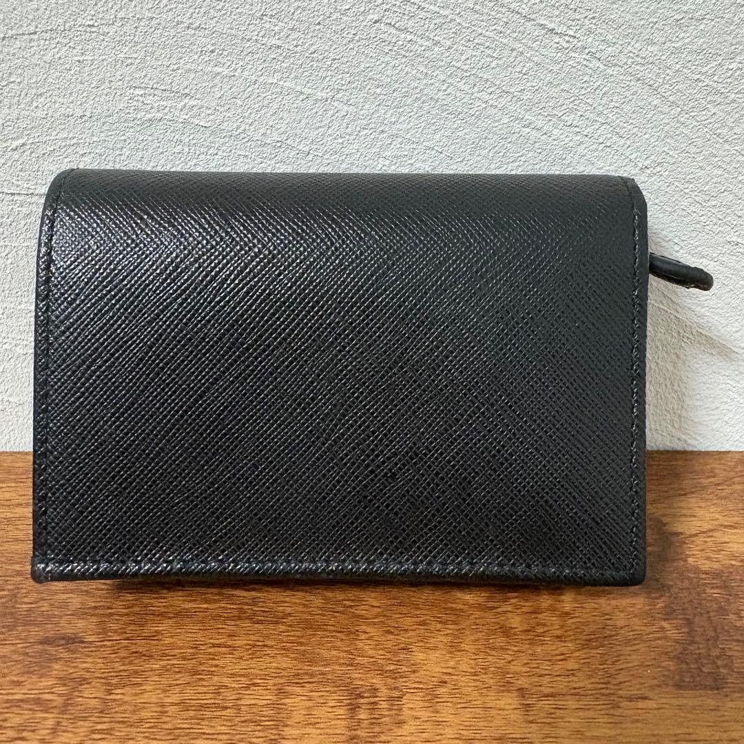 【PRADA】サフィアーノトライアングル財布1MV021_QHH 付属品全てあり