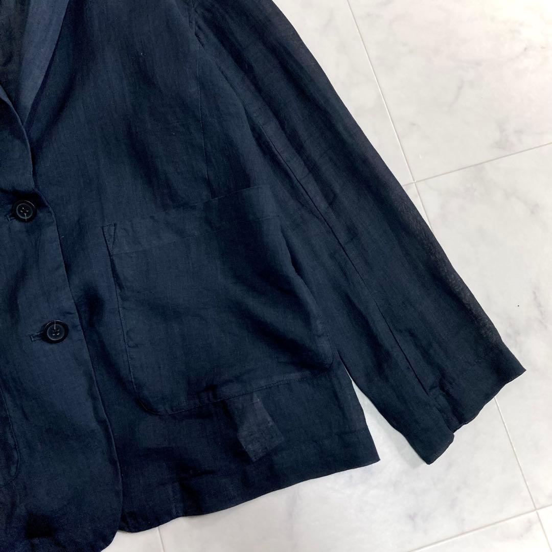美品 ウィムガゼット 24SS ラミージャケット シアー チャコールグレー