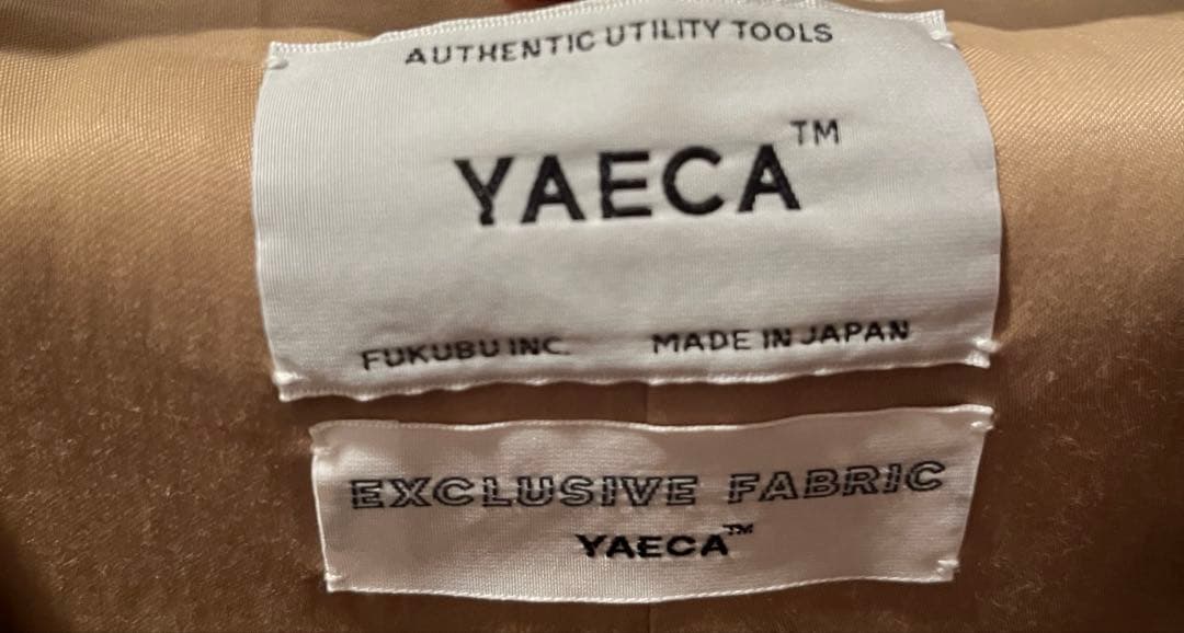3*s様 ヤエカ　yaeca ステンカラーコート　カーキ　Mサイズ