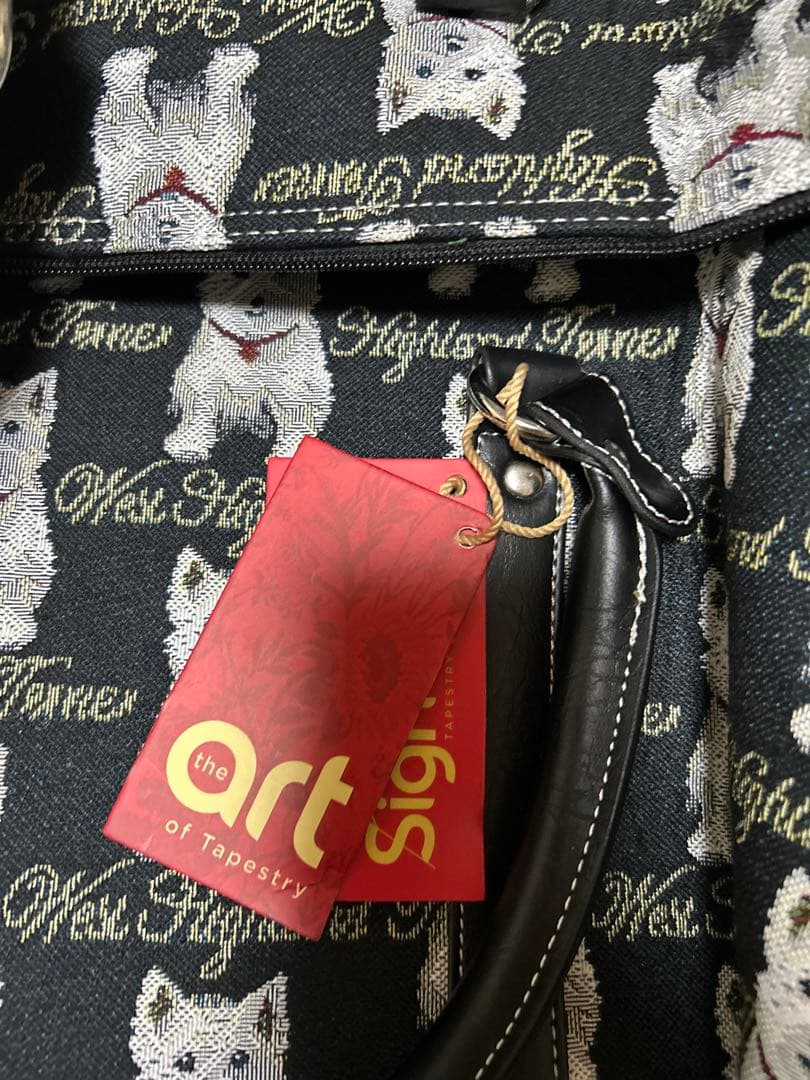 【新品タグ付き袋入り】Signare Lサイズ ボストンバッグ機内持ち込み総刺繍