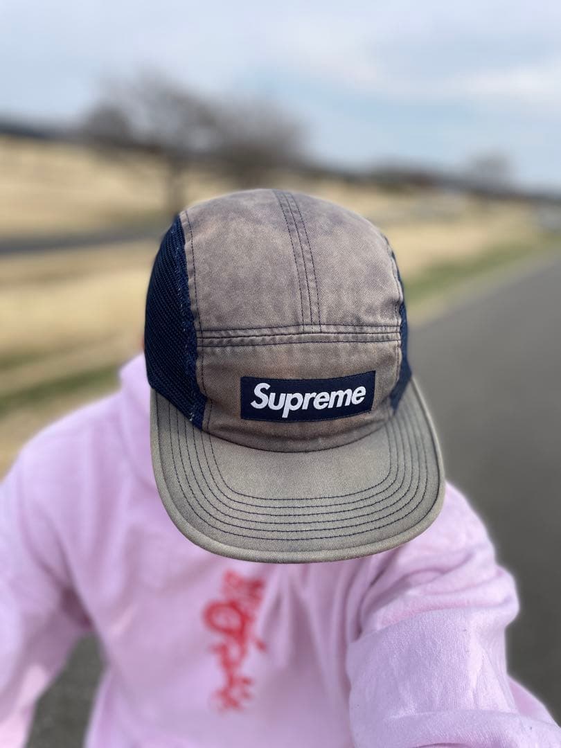 帽子 Supreme BOX LOGO Mesh Panel jet Cap fti