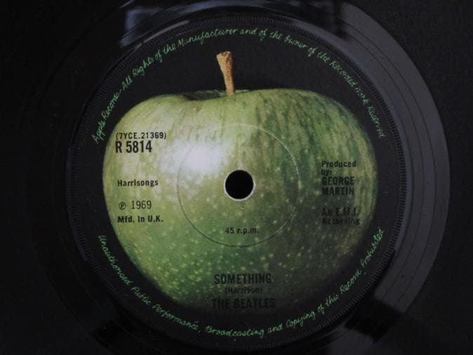 ７インチ★BEATLES★Something UK Apple オリジナル