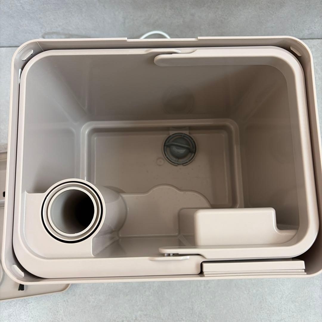 モダンデコ【美品】UV除菌機能付きハイブリット加湿器　グレージュ