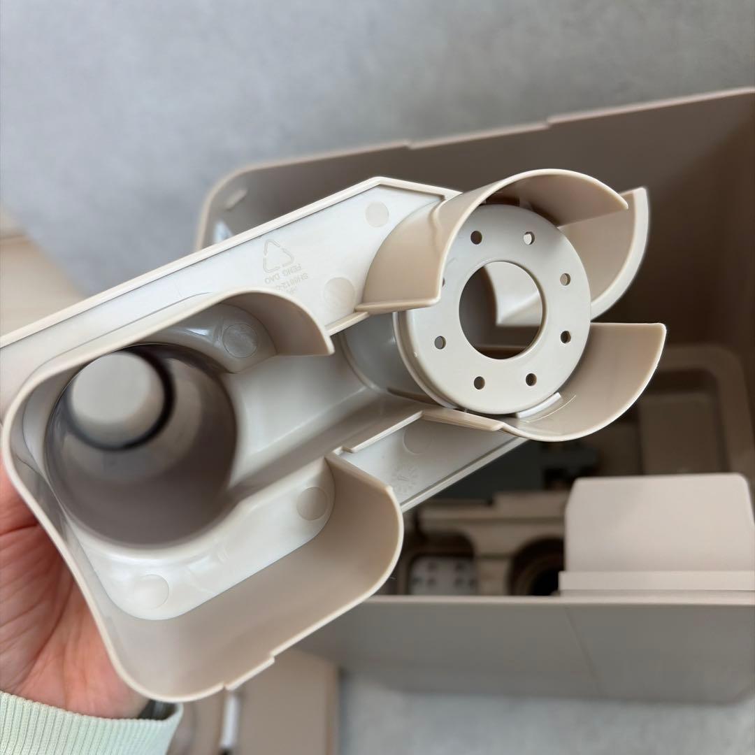 モダンデコ【美品】UV除菌機能付きハイブリット加湿器　グレージュ