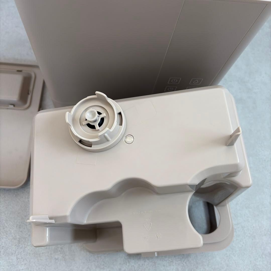 モダンデコ【美品】UV除菌機能付きハイブリット加湿器　グレージュ