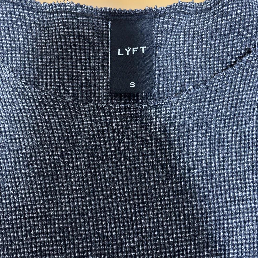 トップス CUT-OFFVINTAGE THERMAL LONGT-SHIRT-BLACK