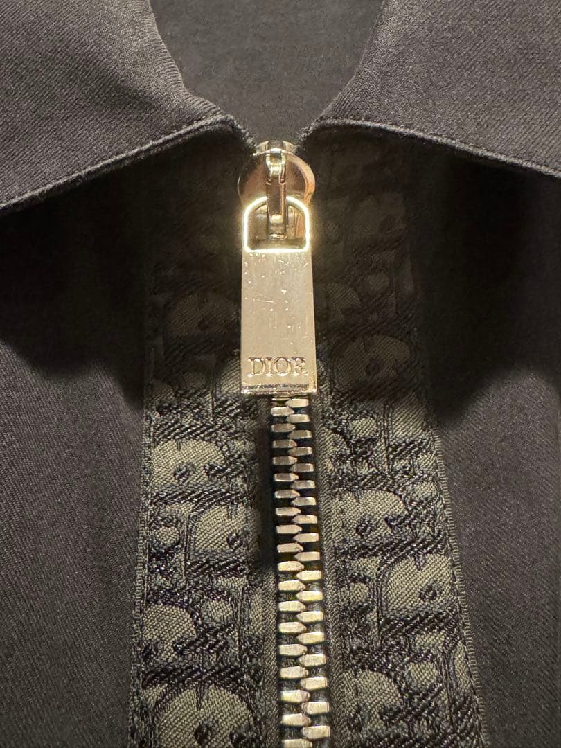 美品　DIOR ディオール23SS オブリーク ジップシャツ 37