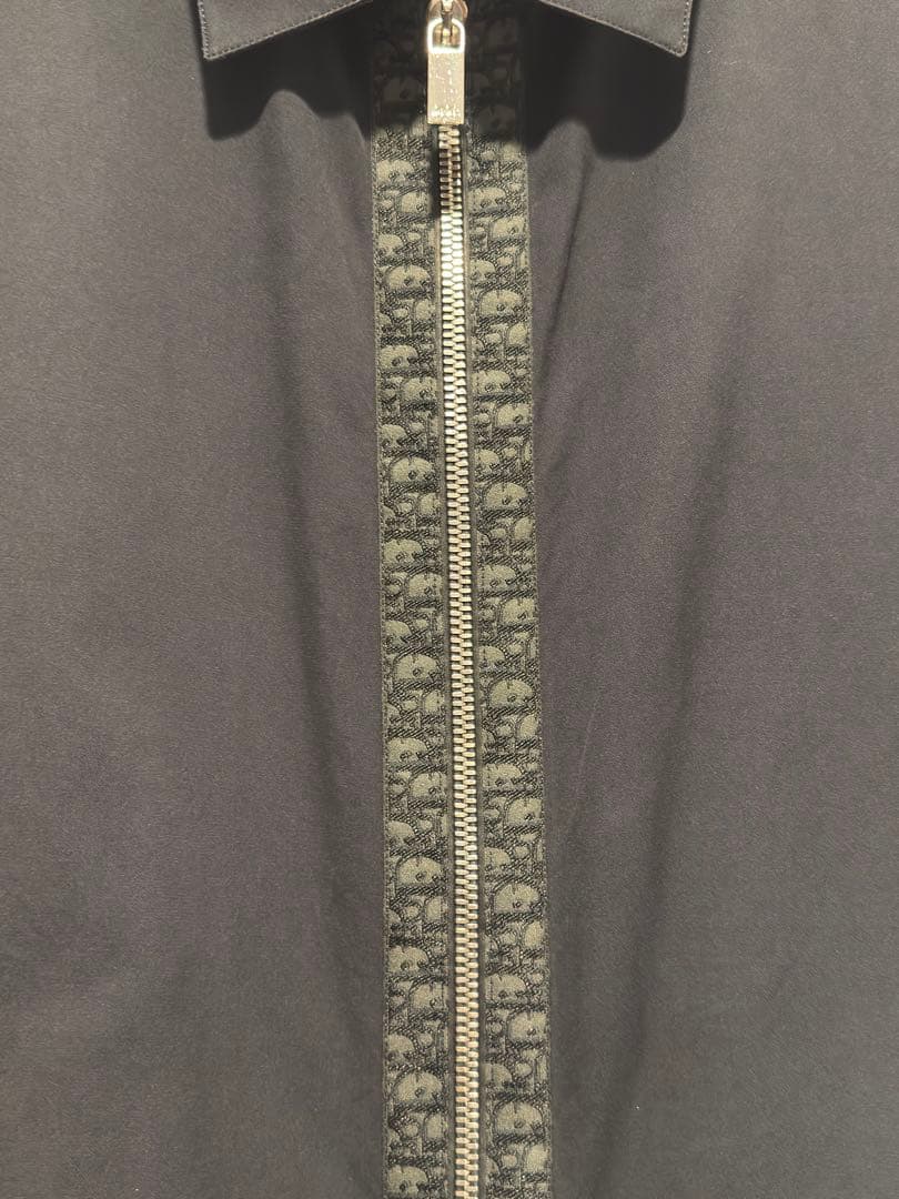 美品　DIOR ディオール23SS オブリーク ジップシャツ 37