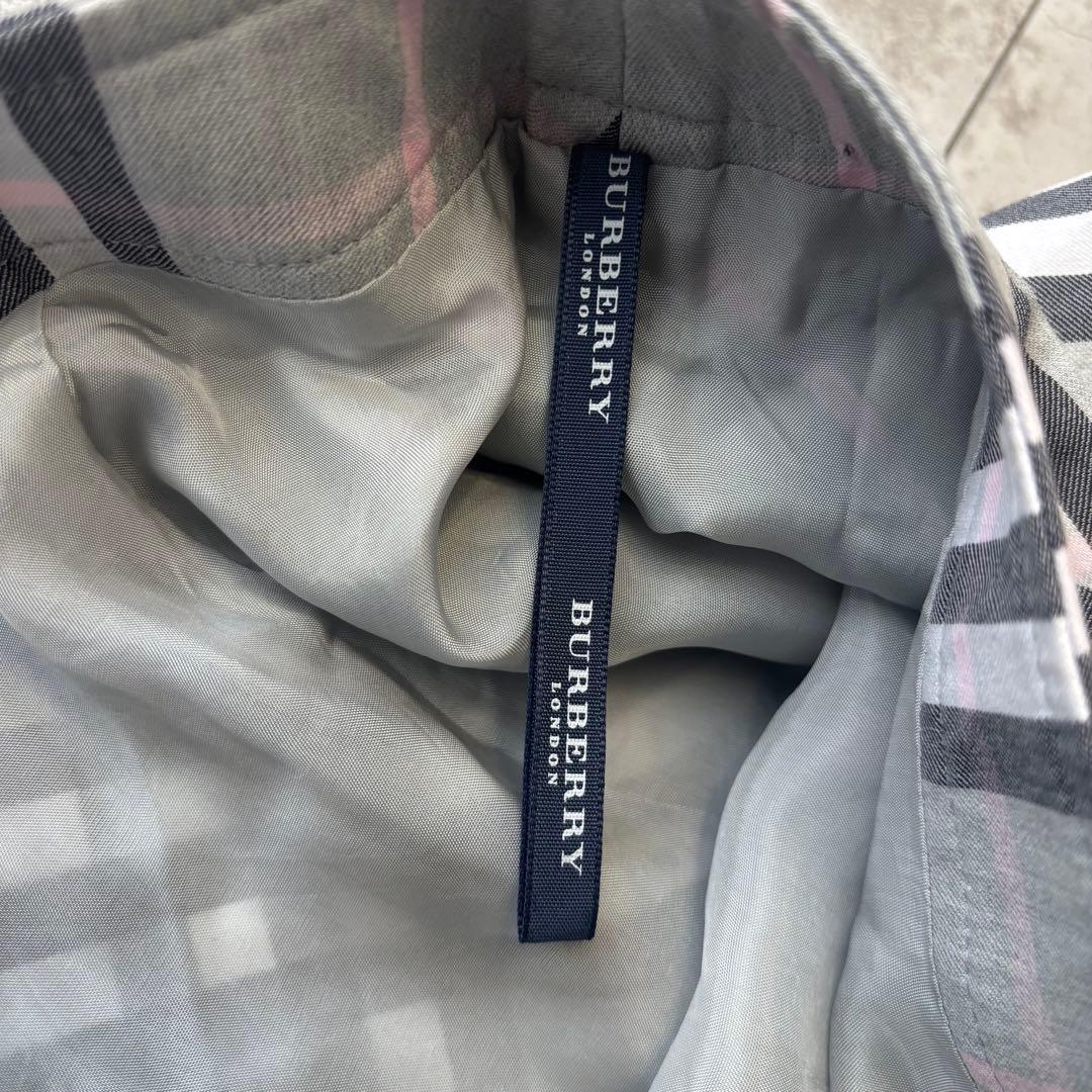 【美品】Burberry London ノバチェック　スカート　グレー　36