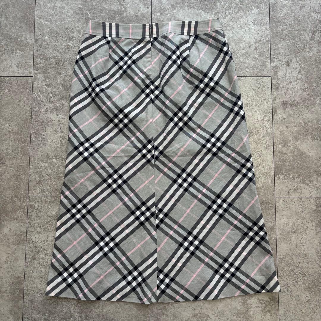 【美品】Burberry London ノバチェック　スカート　グレー　36