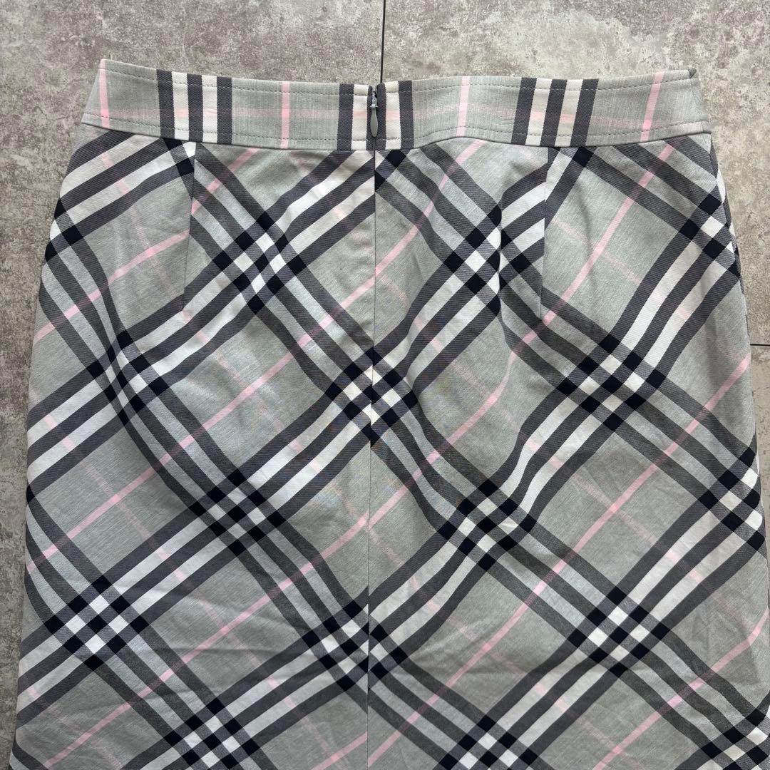 【美品】Burberry London ノバチェック　スカート　グレー　36