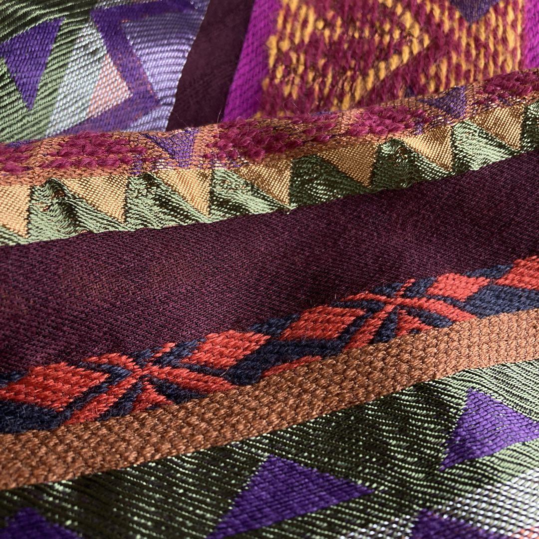 美品ETRO 大判ストール　グリッター刺繍イタリー製　マフラー　ショール