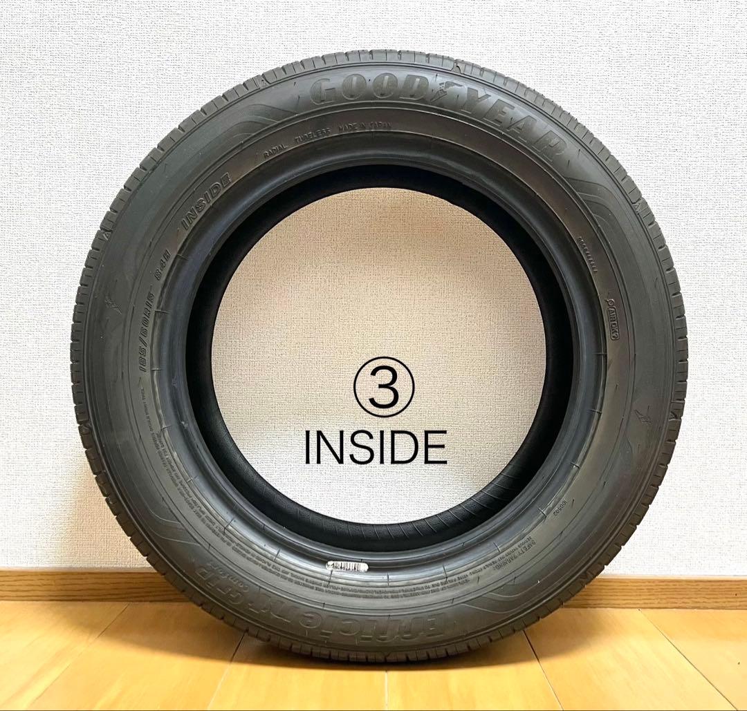 Bセットの価格です 【夏タイヤ185/60R15】中央部2本の溝残7.3㎜以上有