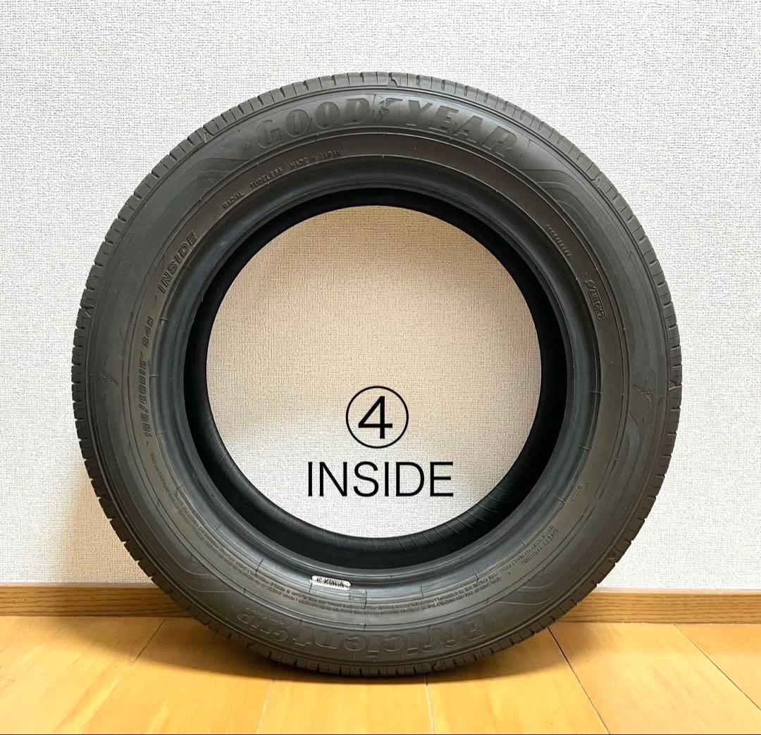 Bセットの価格です 【夏タイヤ185/60R15】中央部2本の溝残7.3㎜以上有