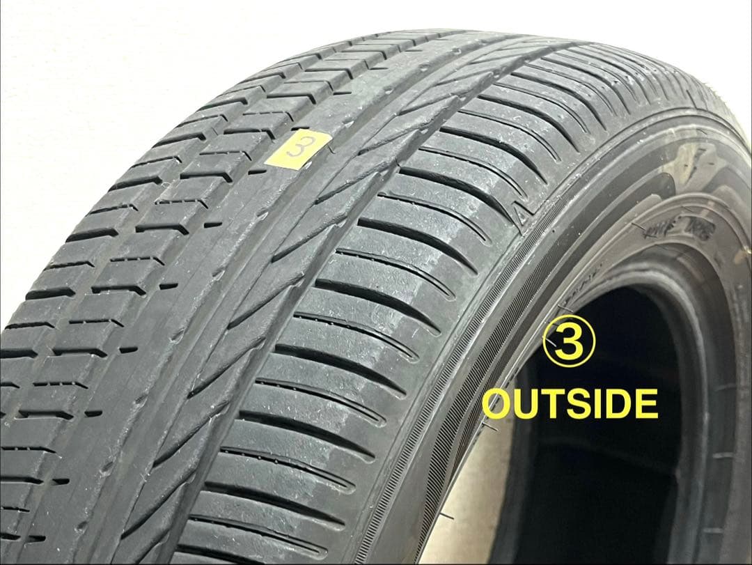 Bセットの価格です 【夏タイヤ185/60R15】中央部2本の溝残7.3㎜以上有