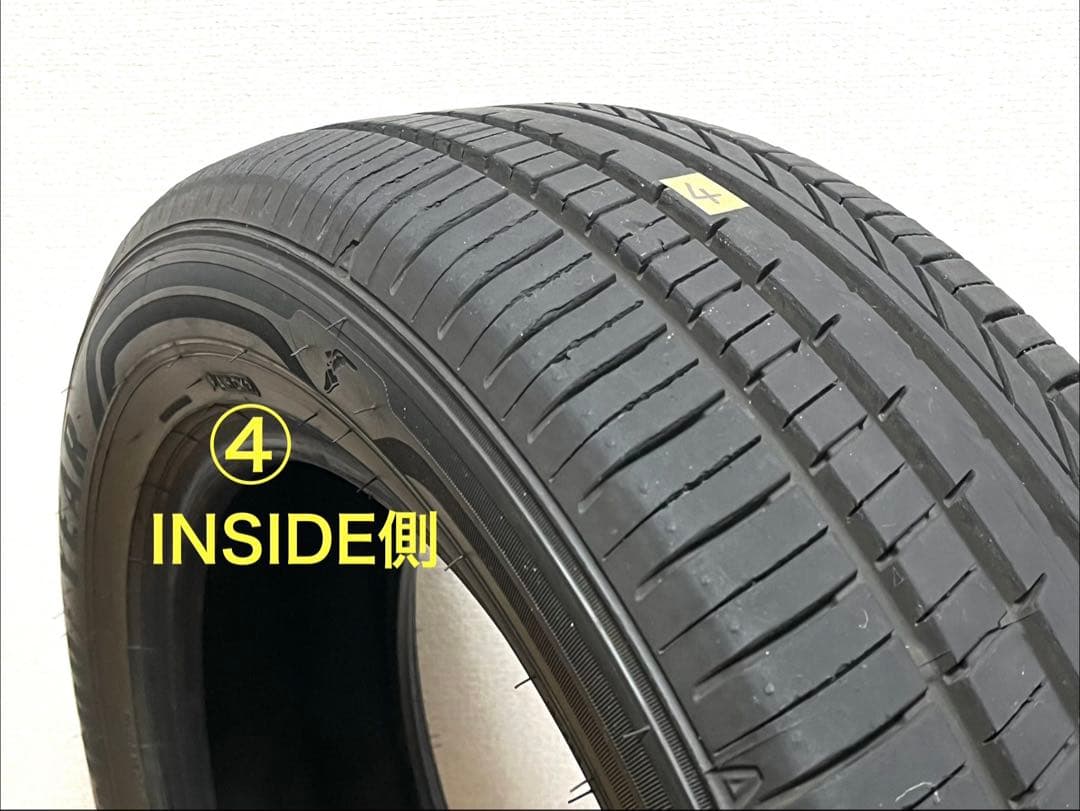 Bセットの価格です 【夏タイヤ185/60R15】中央部2本の溝残7.3㎜以上有