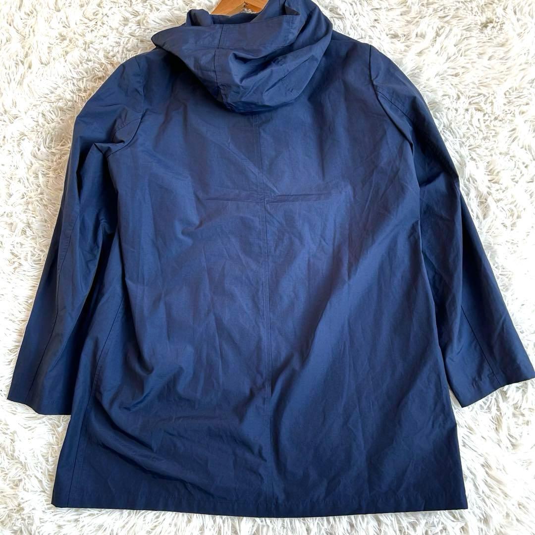 【美品】MACKINTOSH LONDON フードコート ナイロン40 ネイビー