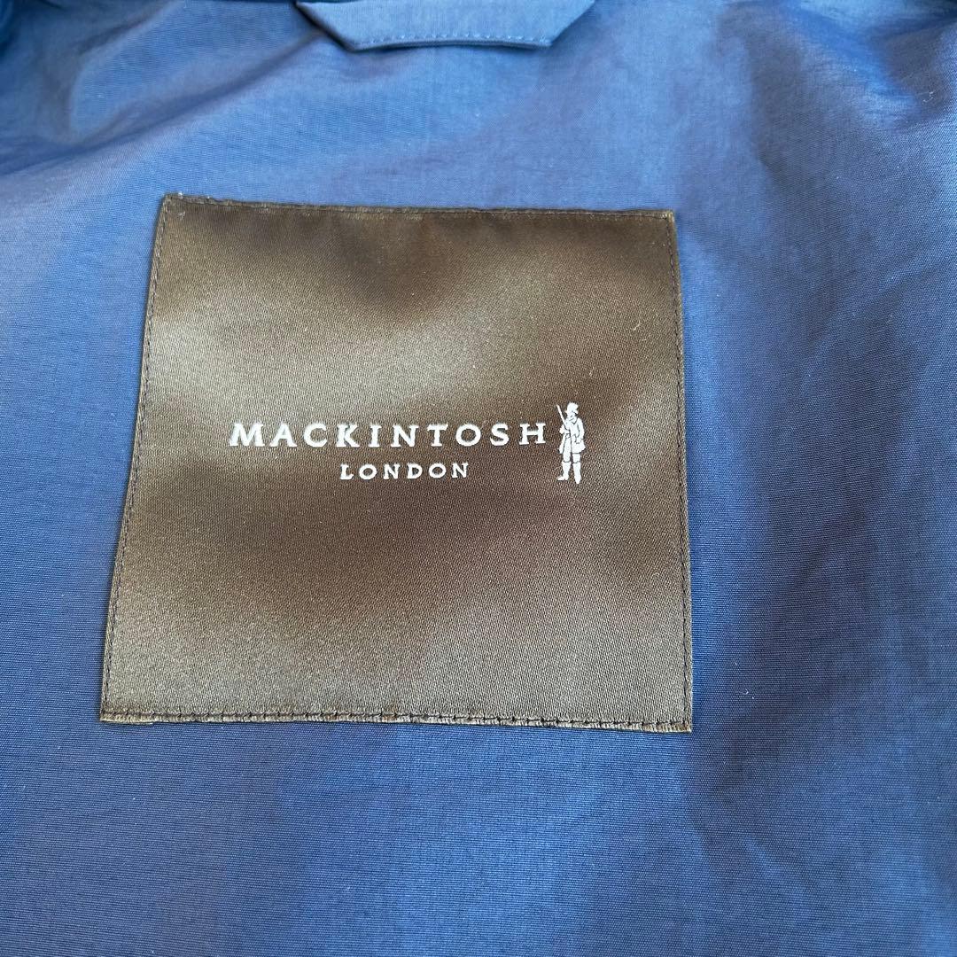 【美品】MACKINTOSH LONDON フードコート ナイロン40 ネイビー