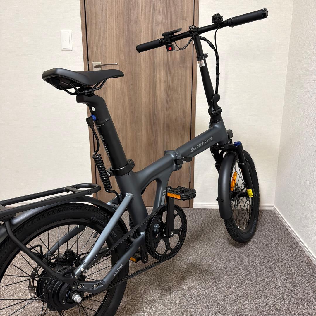 ADO Air 20 Ultra 折りたたみ電動アシスト自転車 グレー