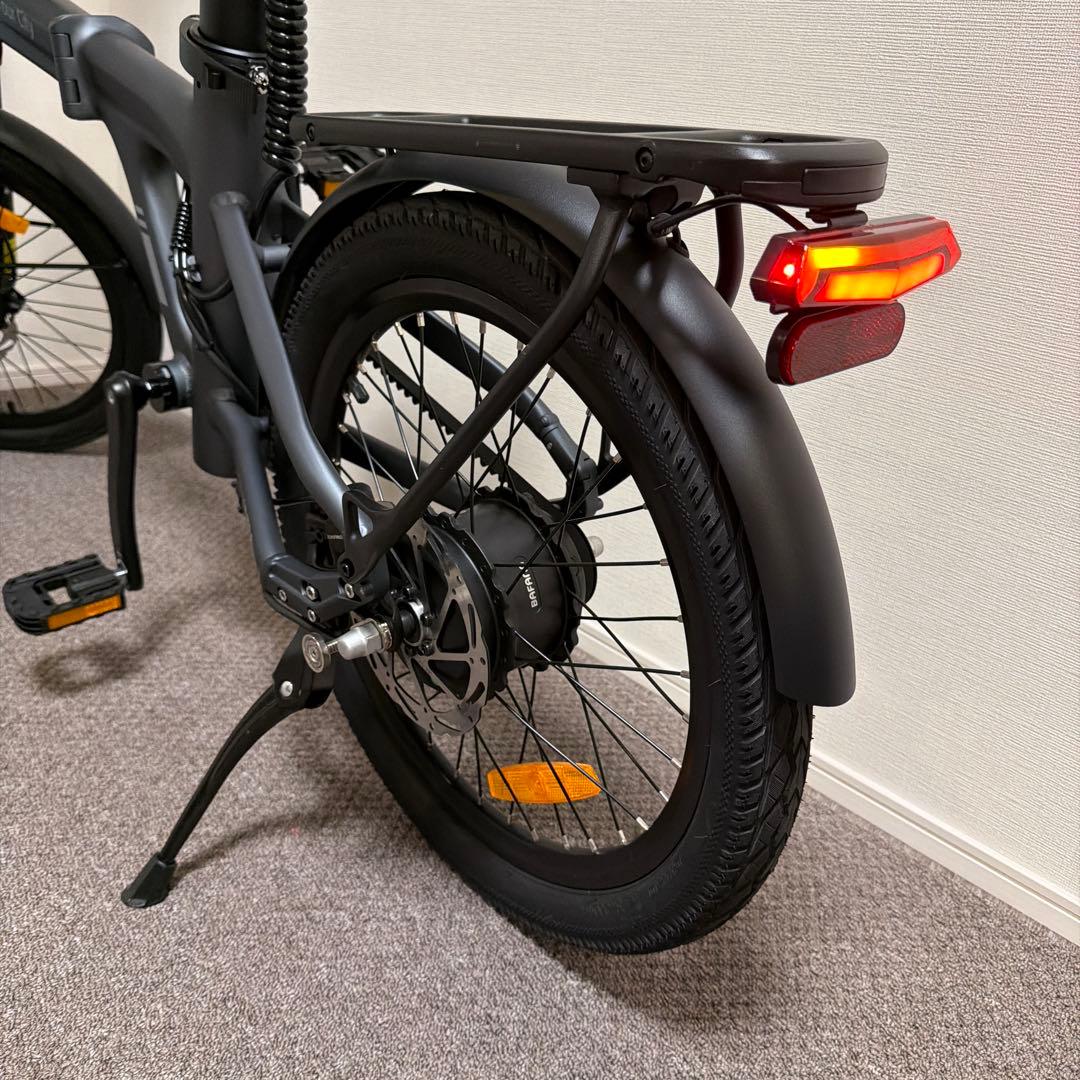 ADO Air 20 Ultra 折りたたみ電動アシスト自転車 グレー