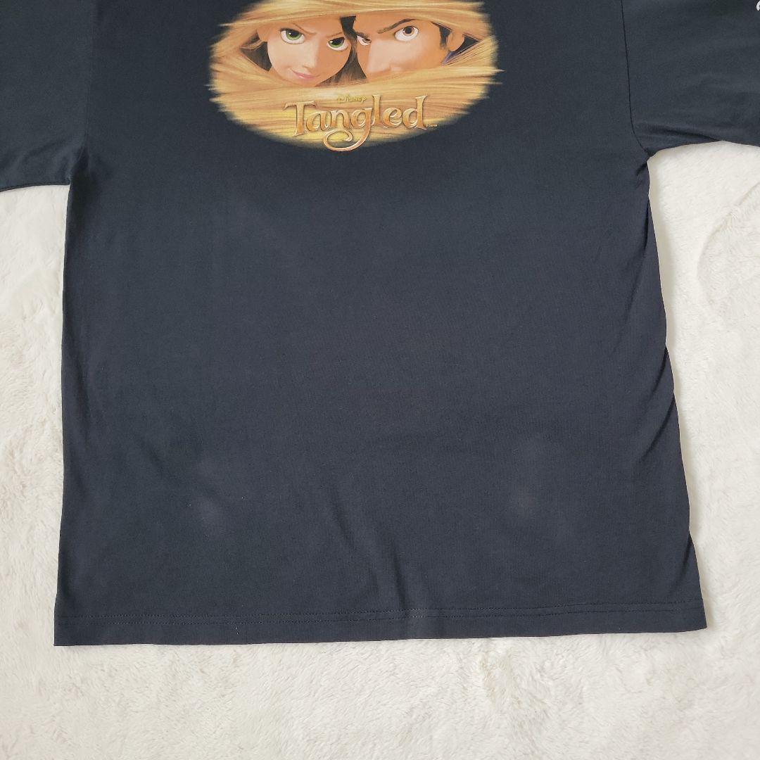 塔の上のラプンツェル 半袖Tシャツ ディズニー 00s 黒　XL