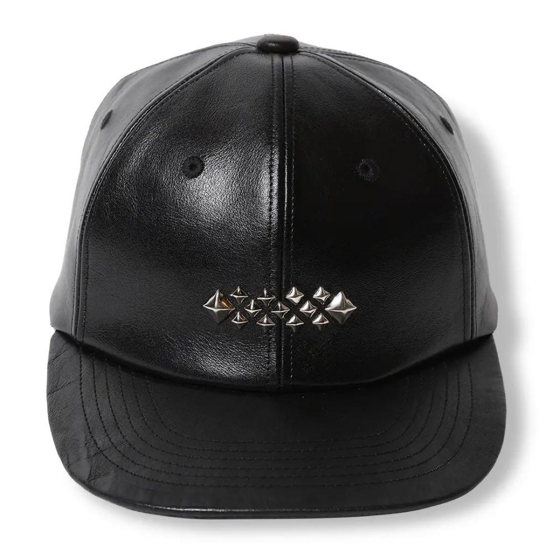 き*実様 ※ラストCALEE STUDS LEATHER SOLID CAP キ