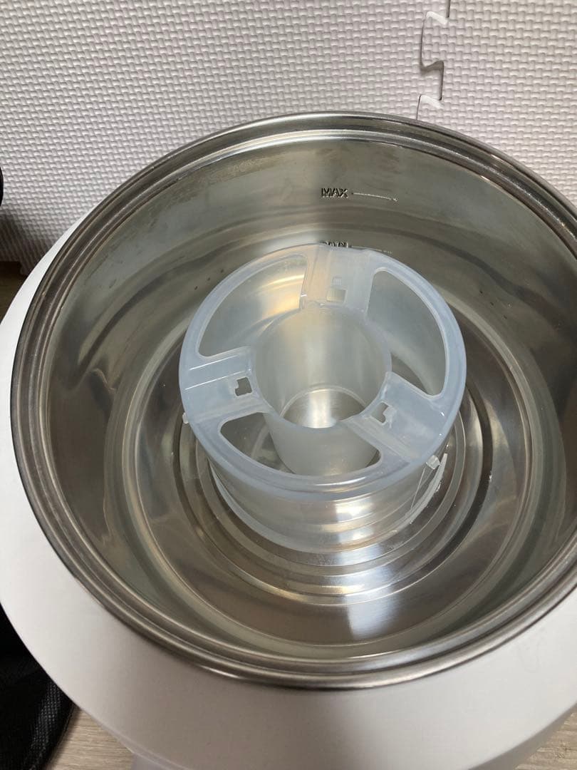 OMUS 電気蒸し器　カバー取説付き　ホワイト