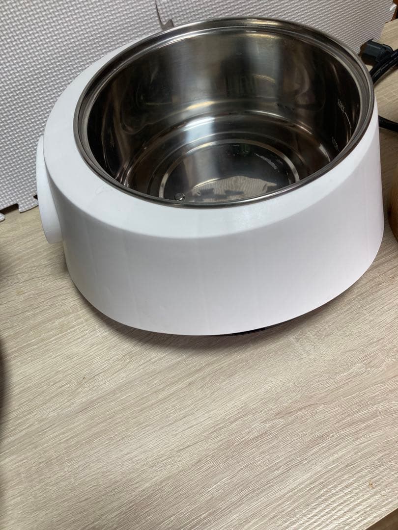 OMUS 電気蒸し器　カバー取説付き　ホワイト