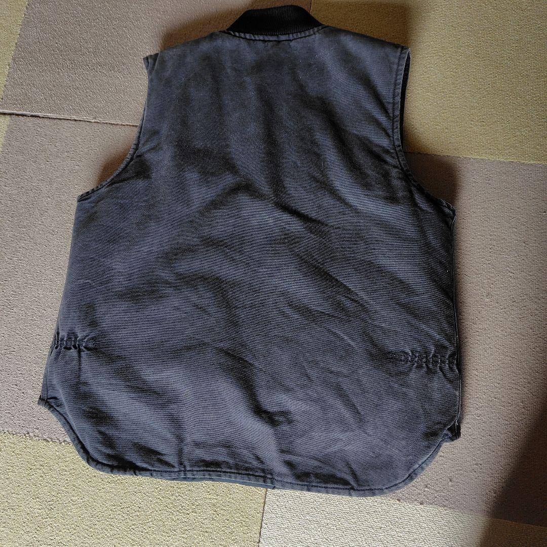 99Carhartt ブラックダックベスト LARGEアメリカ製